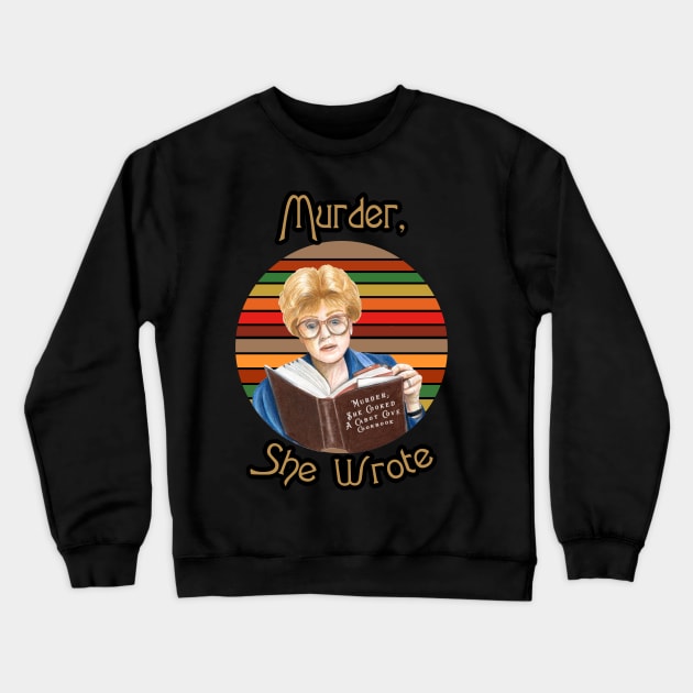 Retro Murder, She wrote Crewneck Sweatshirt by Hursed